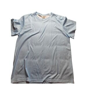 ALOHA Innovation Art Exploration Mens XL Light Blue Polyester Performance Tee